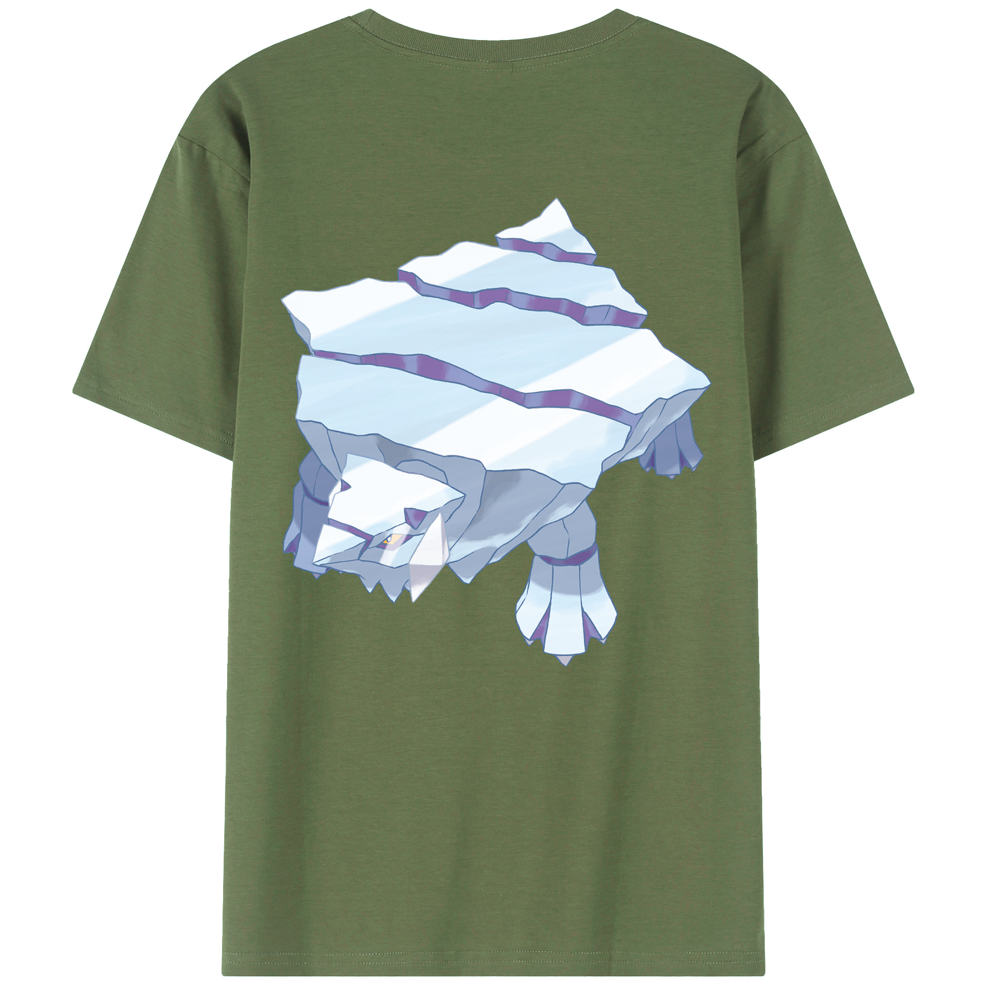 （画像用） ポケットモンスター Pokémon 綿100％ メンズ半袖Tシャツ（バックプリント） 通気性